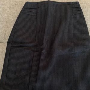 Pinstriped pencil skirt!
